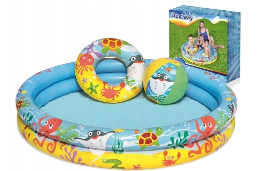 BESTWAY Pool Nafukovací bazénový guľový kruh 51124N