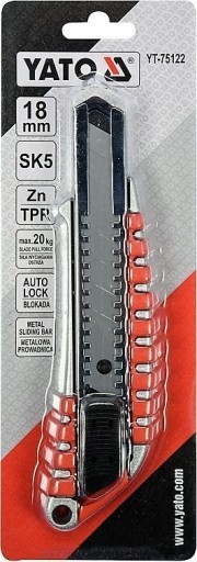Nôž na tapety so zlomenou čepeľou 18 mm YATO