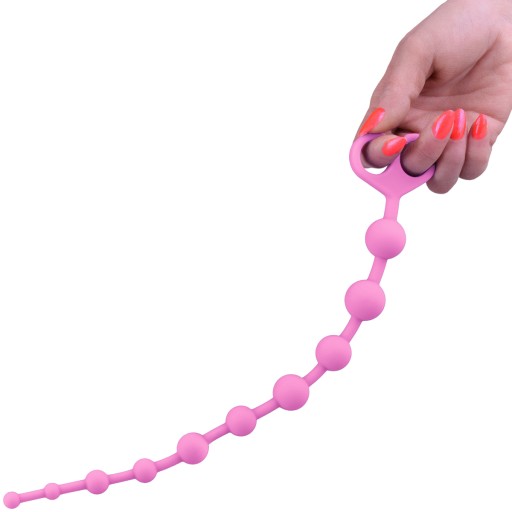 SILIKÓNOVÁ ZÁSTRČKA 34 cm s GUĽAČKAMI PRE KUČIČKU a ZADOK