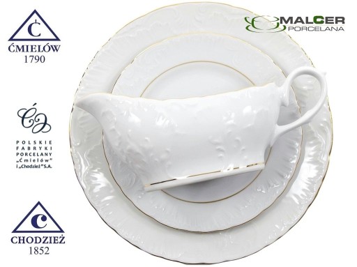 3604 Podšálka 13 cm ROKOKO PFP ĆMIELÓW PORCELÁN