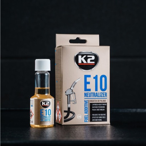 K2 E10 50ml prísada do benzínu, neutralizátor účinkov bioetanolu