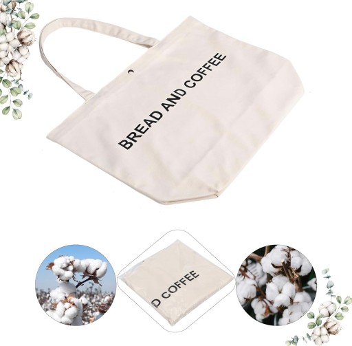 Béžová bavlnená nákupná taška na ráme