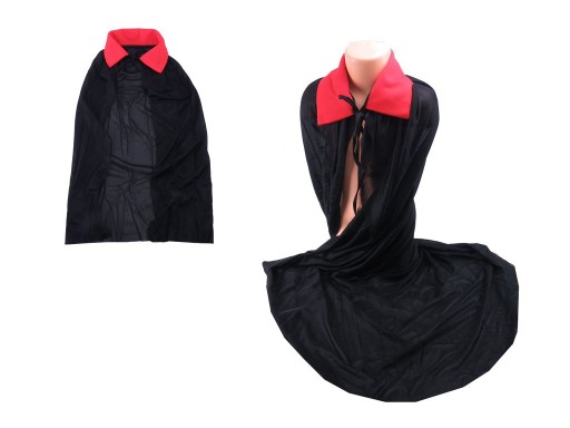 VAMPIRE CAPEA, ČIERNA, DLHÁ. 70 cm