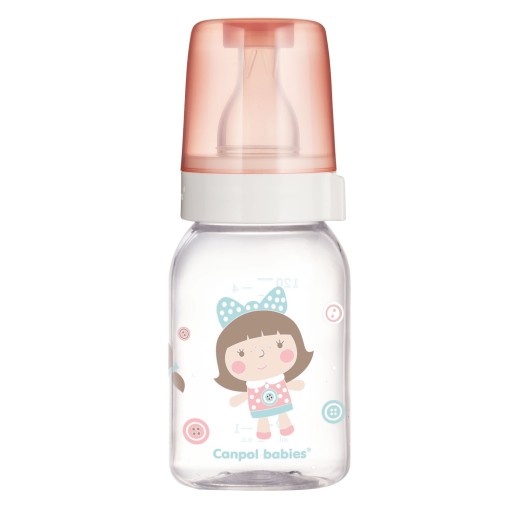 Sklenená fľaša 120 ml zdobená ružami