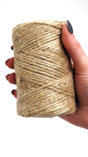 DEKORATÍVNA JUTOVÁ BALiaca Šnúrka, OZDOBY, 250 g, 1 ks.
