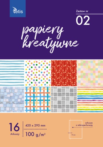 CREATIVE papier - 16 listov sada 02 100g TETIS a3