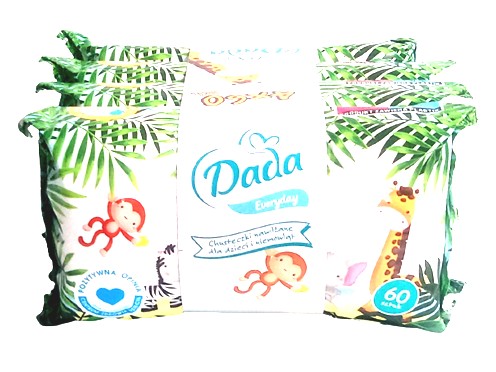 DADA VLHČENÉ Utierky 4 x 60 ks.