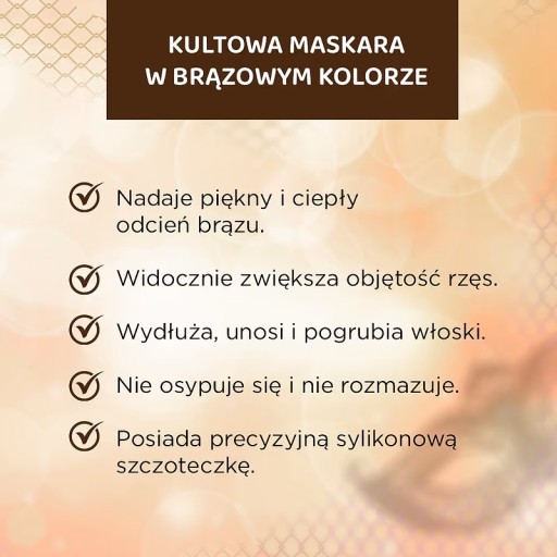 Hnedá, zahusťujúca a predlžujúca maskara od Eveline