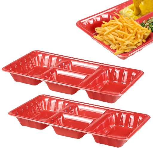 Plastový zásobník na žetóny ZÁSOBNÍK 4 priehradky 2 ks.