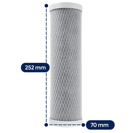 Vodný filter UHLÍKOVÁ VLOŽKA A karbónový blok čistička vody 10” 1 ks.