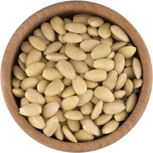 BLANŠOVANÉ MANDLE prírodné celé orechy 500g