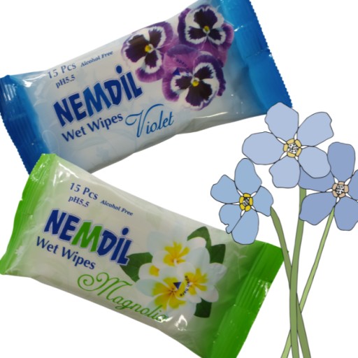 15 vlhčených utierok do batohu