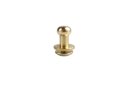 Skrutka na opasok Knopik 6 mm, 1 kus, zlatá