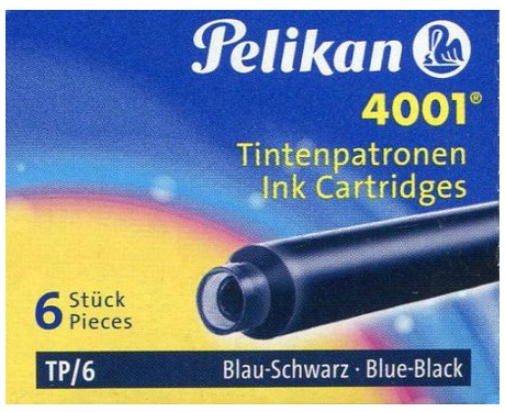 Atramentové náplne PELIKAN námornícka modrá 6 KS INTENZÍVNE KAZETY