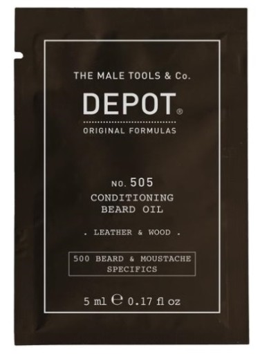 Depo č. 505 Olej na bradu Leather&Wood 5ml