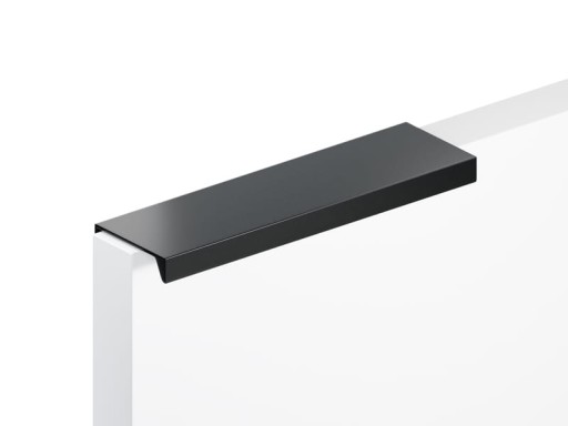 Nábytková rukoväť Edge, matná čierna, 126 mm