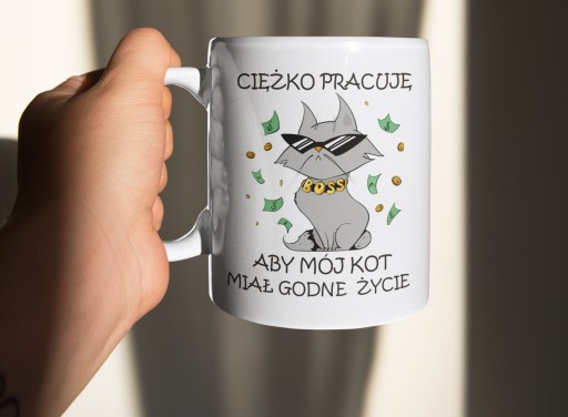 HRNČEK ŤAŽKO PRACUJEM, ABY MOJA MAČKA MALA DÔSTOJNÝ ŽIVOT