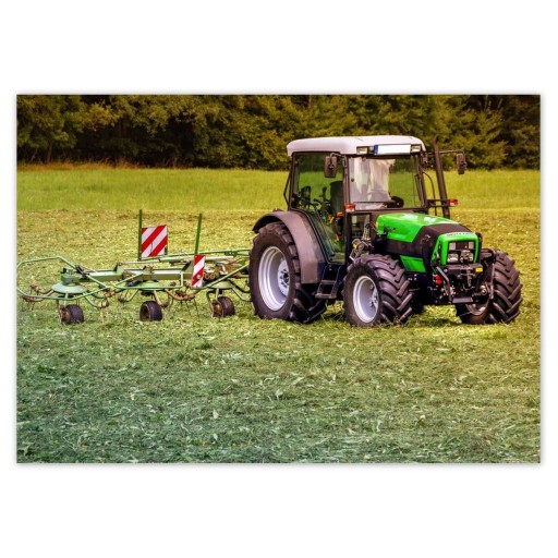 Samolepky A5 LEVEL Traktor v oblasti Seno
