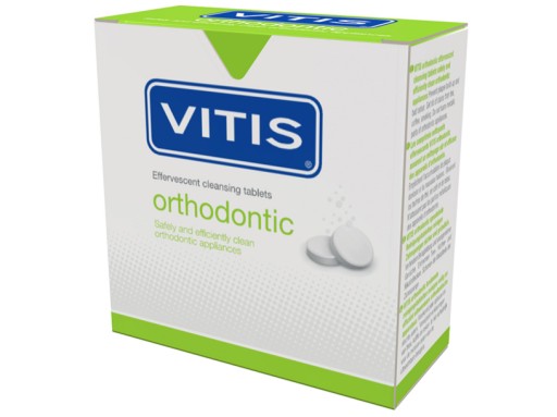 Čistiace tablety pre ortodontické aparáty Vitis