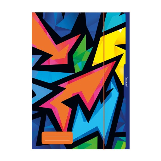 Zložka HERLITZ Neon Art A4 s gumičkou
