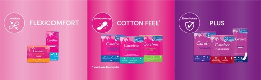 CAREFREE PLUS LARGE Aloe Vera Scent hygienické vložky 48 ks