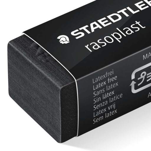 RASOPLAST ŠKOLNÁ GUMA 33X16MM ČIERNA STAEDTLER