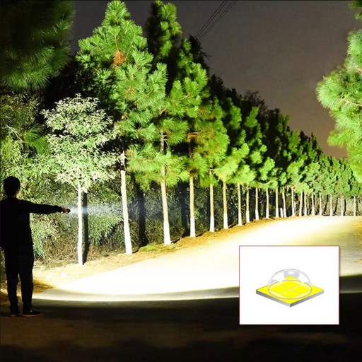 VÝKONNÁ LED TAKTICKÁ BATERKA, NABÍJACIE VYHĽADÁVANIE