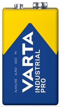 Alkalická batéria Varta Industrial Pro 9V 6LR61