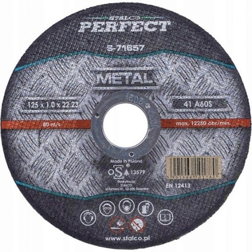 STALCO rezací kotúč na kov 125x1x22,23mm