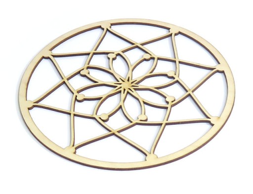 ZÁKLADNA DREAMCATCHER, OPENWORK MACRAME RING MA61