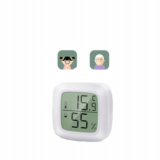 Presný TEPLOMER HYGROMETER Elektronická IZBA + KOMPAKTNÁ BATÉRIA
