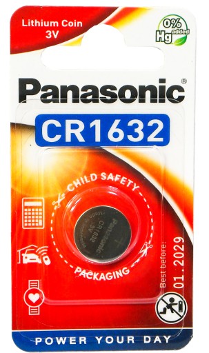 Panasonic lítiová batéria 3V CR1632 1 ks.