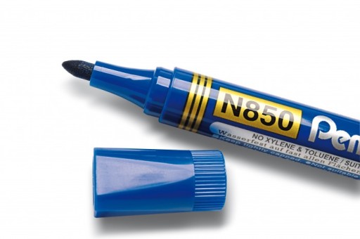 PENTEL N850 ZNAČKOVAČ MODRÝ KRUHÝ PERMANENT PRE RÔZNE POVRCHY