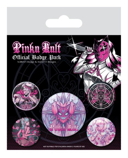 Pinku Kult pins anime špendlík na batoh na batohové oblečenie