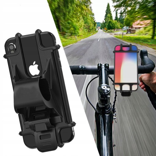 DRŽIAK NA BICYKEL NA TELEFÓN, RIADKA BICYKLA, SILIKÓNOVÝ, NASTAVITEĽNÝ