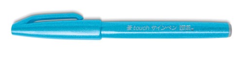 BRUSH Pentel Sign Pen SES15 BLUE popisovacie pero