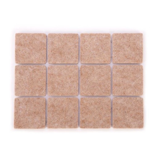 Samolepiace podložky pod nábytok 30x30mm, 24 ks.