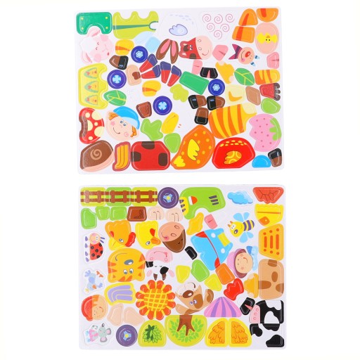 MAGNETICKÁ TABUĽA PRE DETI, edukačné drevené magnetické puzzle