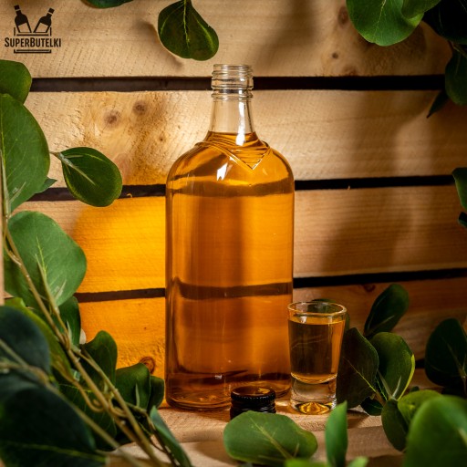 PLOCHÁ FĽAŠA 500 ML NA LIKÉRY ŠŤÁVY SVADOBNÁ VODKA