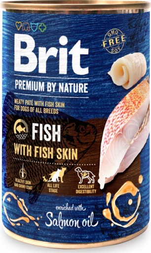 BRIT Premium By Nature Fish vlhké krmivo pre psov s rybami 400g