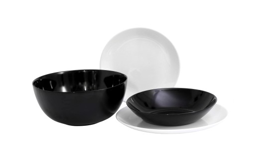 LUMINARC DIWALI BLACK tanier hlboký 20 cm
