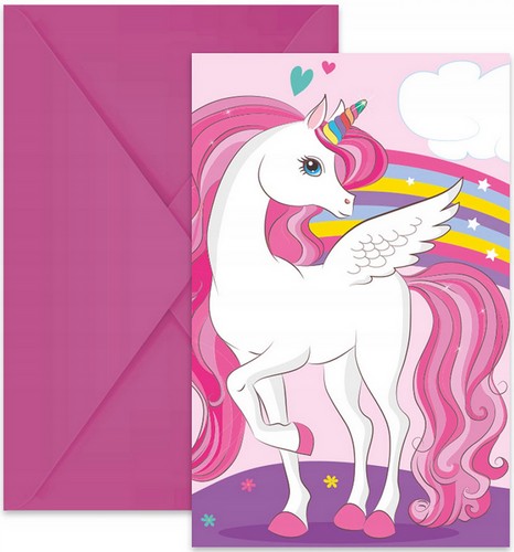 Papierové poháre UNICORN jednorožec poník jednorazová NARODENINOVÁ párty