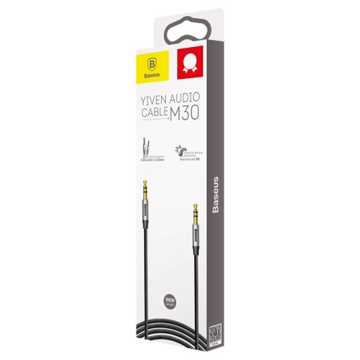 BASEUS AUDIO STEREO AUX KÁBEL MINI JACK / MINI JACK 3,5 mm 3 KOLÍKOVÝ KÁBEL 1m