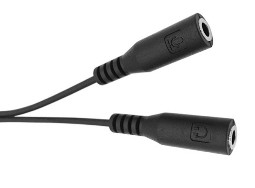 Rozbočovač slúchadiel Jack 3,5 pomocný rozbočovač