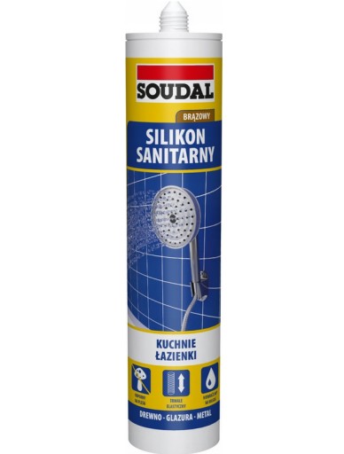 Soudal sanitárny silikón HNEDÝ 280 ml