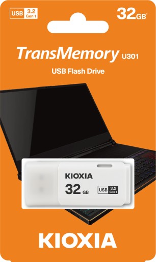 KIOXIA 32GB USB 3.0 kľúč Hayabusa U301 WHITE