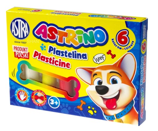 Plastelína 6 farieb Astrino