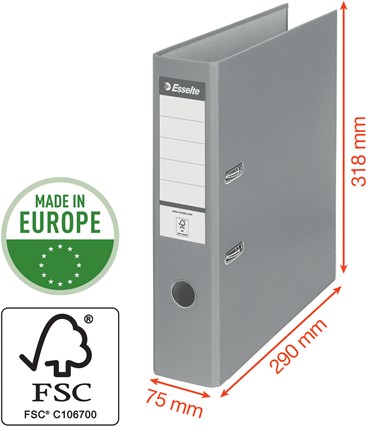 Esselte zakladač A4 75mm na 500 listov, zelený
