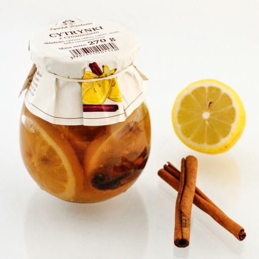 CITRÓNY SO ŠKORICOU ŠKORICOVÝ CITRÓNOVÝ SIRUP 270g Ogródek Dziadunia