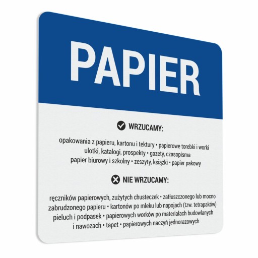 Nálepka na košík - Papier 10x10